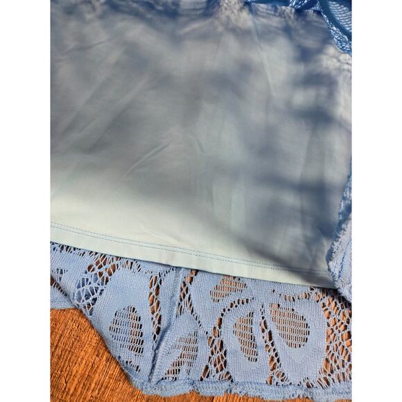 Lilly Pulitzer Ophelia Zanzibar Blue Flower Lace Bell Sleeve Above Knee S Dress - Picture 3 of 7